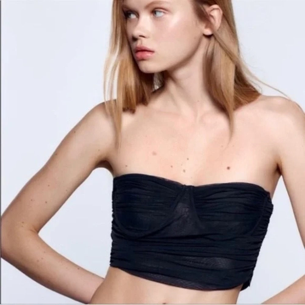 Zara Tulle Corset Top